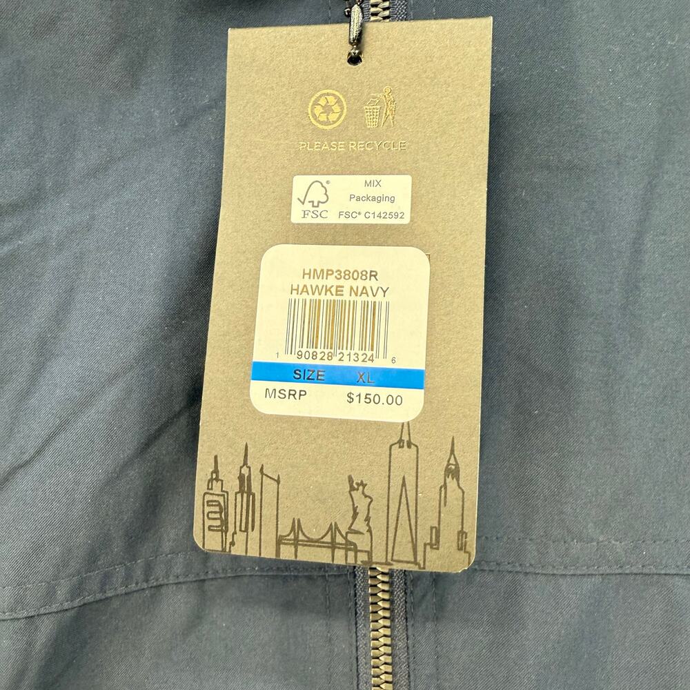 NWT Hawke & Co Outfitter Performance Jacket Men's XL Blue Grey Fleece Lined - Picture 5 of 12